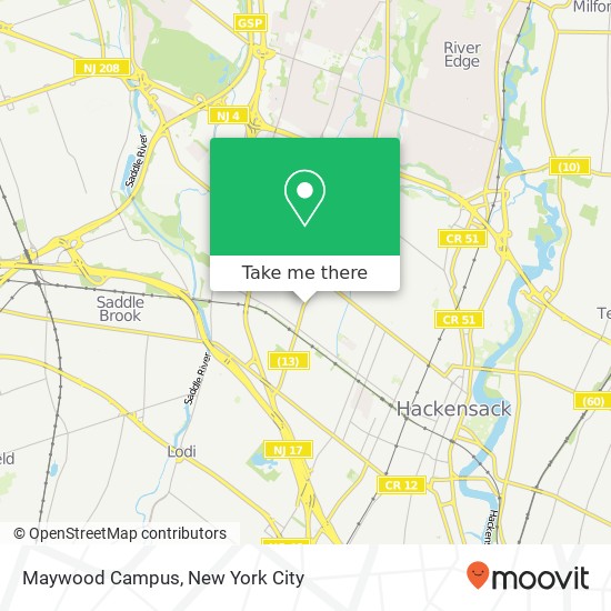 Mapa de Maywood Campus