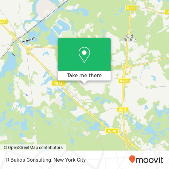 R Bakos Consulting map