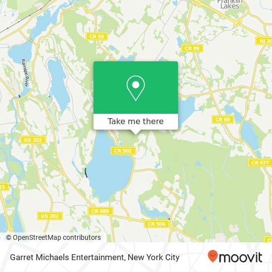 Mapa de Garret Michaels Entertainment