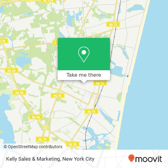 Kelly Sales & Marketing map