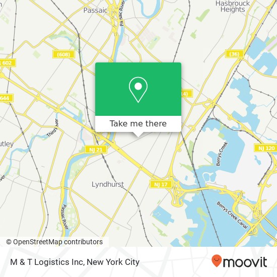 M & T Logistics Inc map