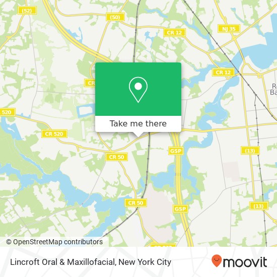 Lincroft Oral & Maxillofacial map