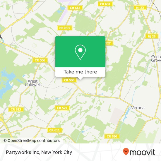 Mapa de Partyworks Inc