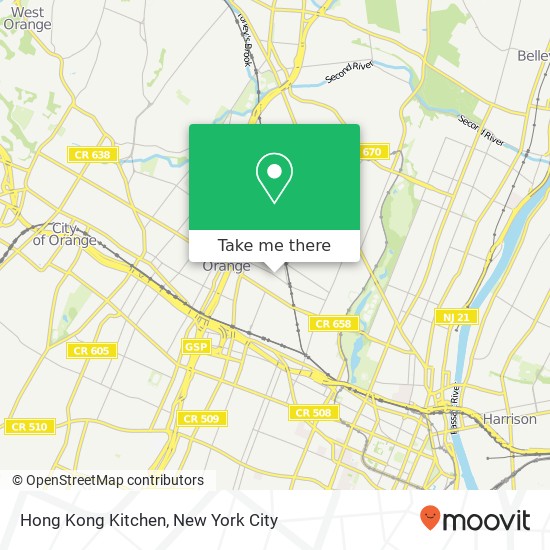 Mapa de Hong Kong Kitchen