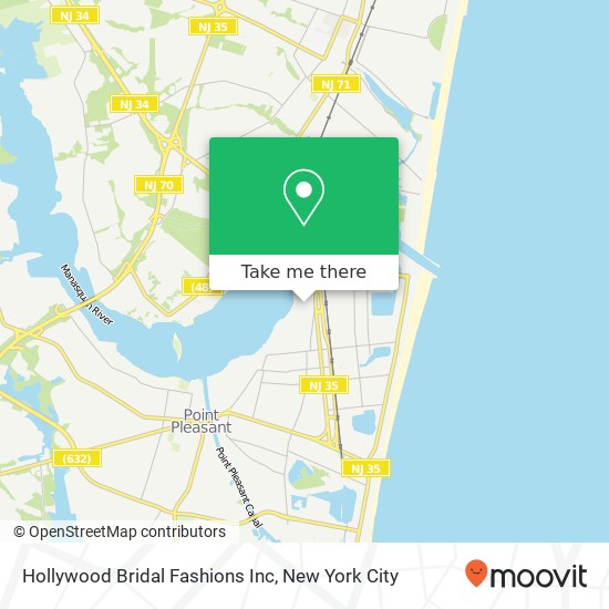 Hollywood Bridal Fashions Inc map