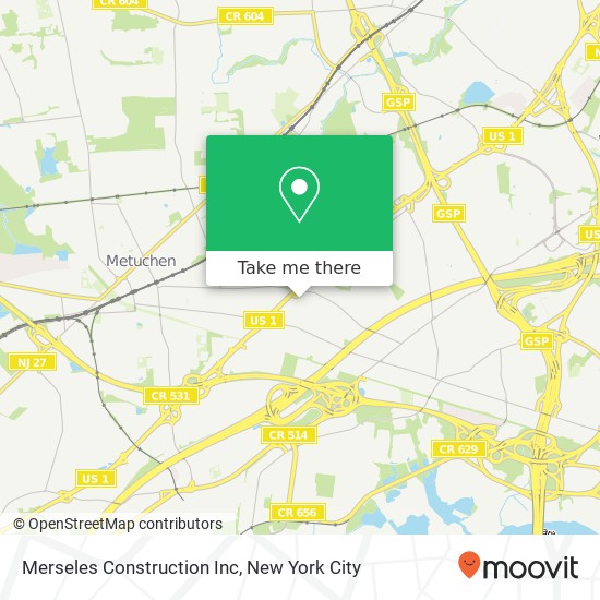 Merseles Construction Inc map