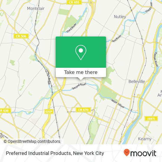 Mapa de Preferred Industrial Products