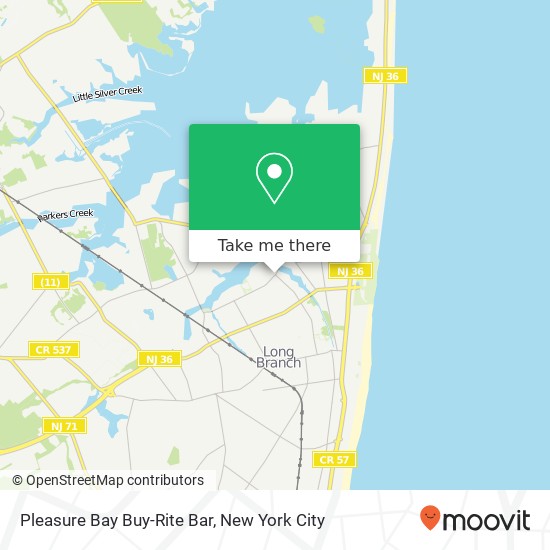 Mapa de Pleasure Bay Buy-Rite Bar