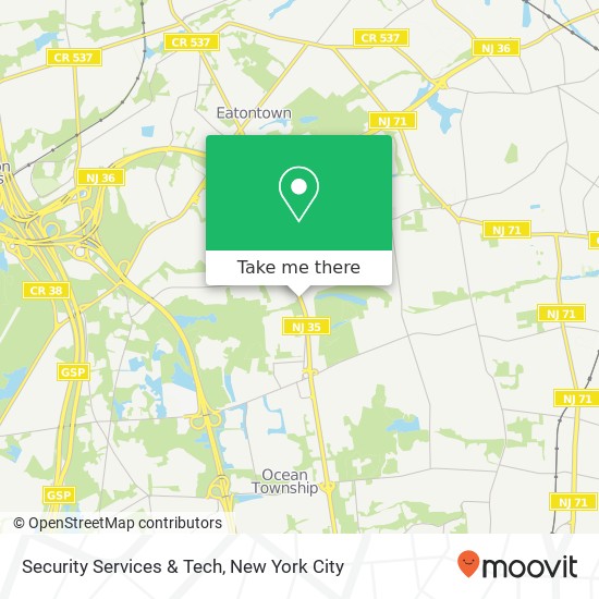 Mapa de Security Services & Tech