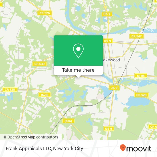 Frank Appraisals LLC map