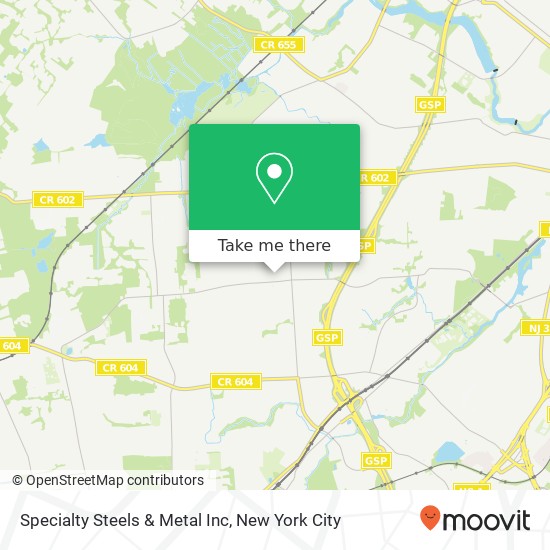 Specialty Steels & Metal Inc map