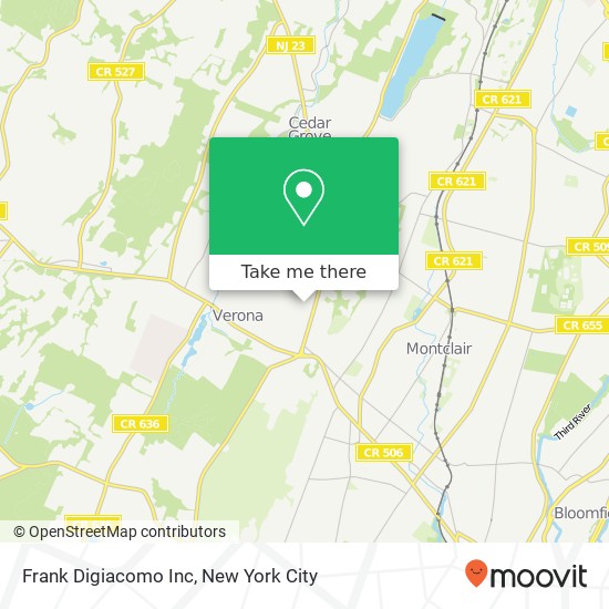 Frank Digiacomo Inc map