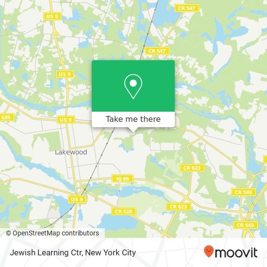 Jewish Learning Ctr map