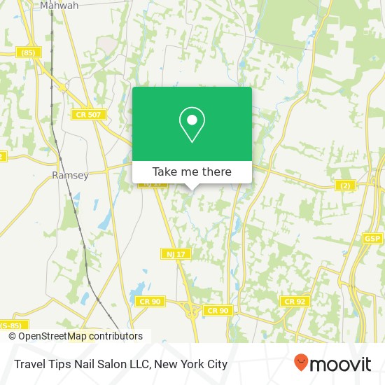 Travel Tips Nail Salon LLC map