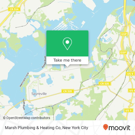 Mapa de Marsh Plumbing & Heating Co