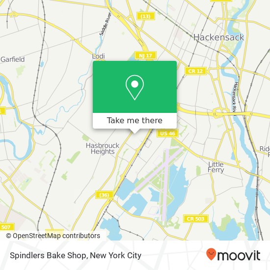 Spindlers Bake Shop map