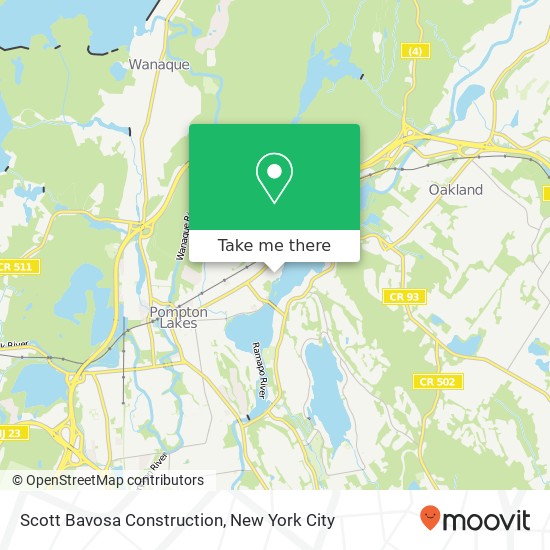 Scott Bavosa Construction map