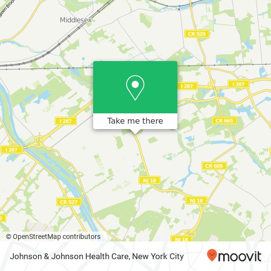 Johnson & Johnson Health Care map