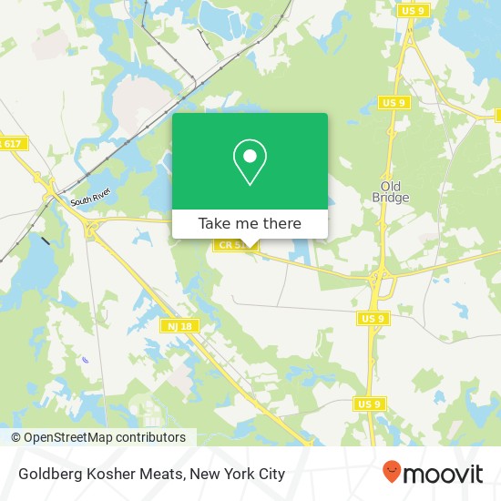 Goldberg Kosher Meats map