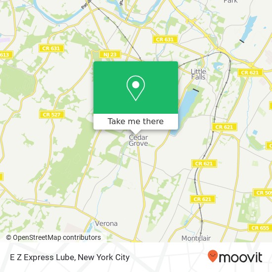 E Z Express Lube map