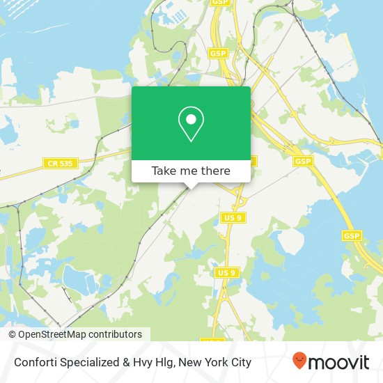 Mapa de Conforti Specialized & Hvy Hlg