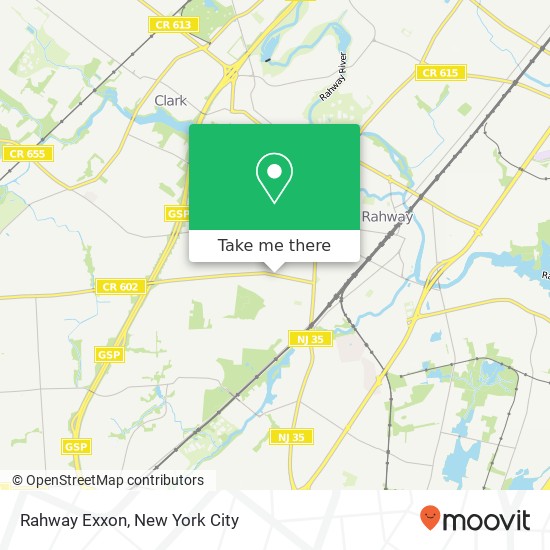 Rahway Exxon map