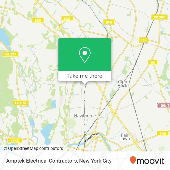 Amptek Electrical Contractors map