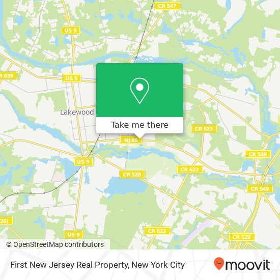 Mapa de First New Jersey Real Property