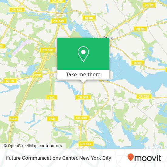 Future Communications Center map