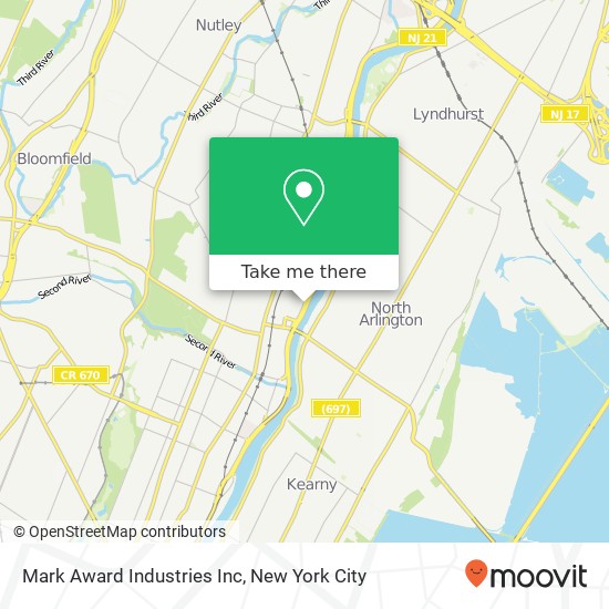 Mapa de Mark Award Industries Inc