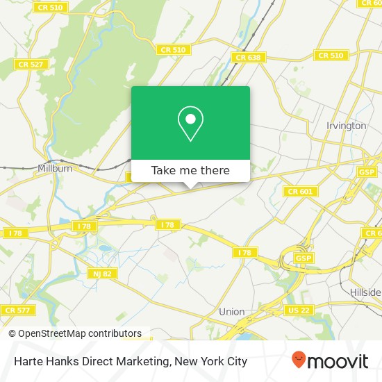 Mapa de Harte Hanks Direct Marketing