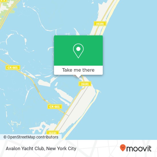 Mapa de Avalon Yacht Club