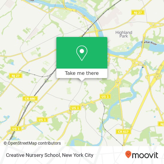Mapa de Creative Nursery School