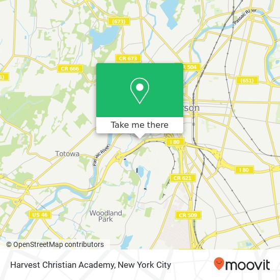 Mapa de Harvest Christian Academy