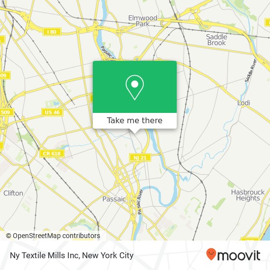 Mapa de Ny Textile Mills Inc