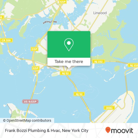 Mapa de Frank Bozzi Plumbing & Hvac