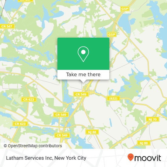 Latham Services Inc map