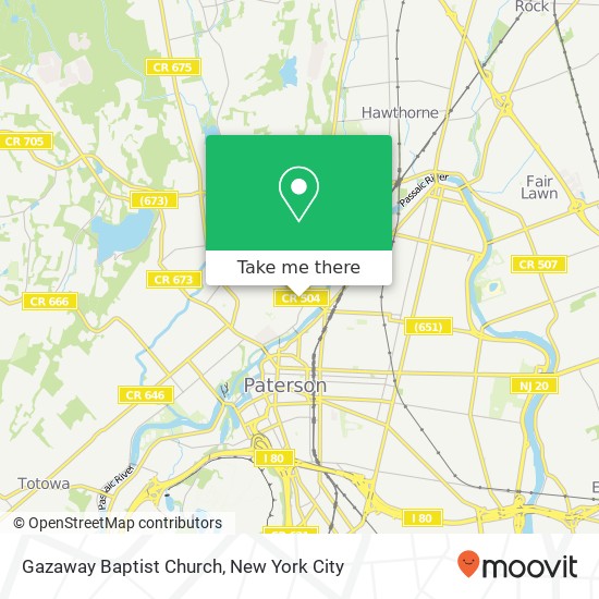 Gazaway Baptist Church map