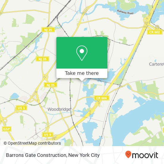 Barrons Gate Construction map