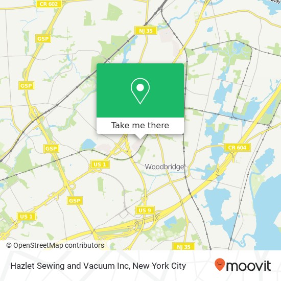 Hazlet Sewing and Vacuum Inc map