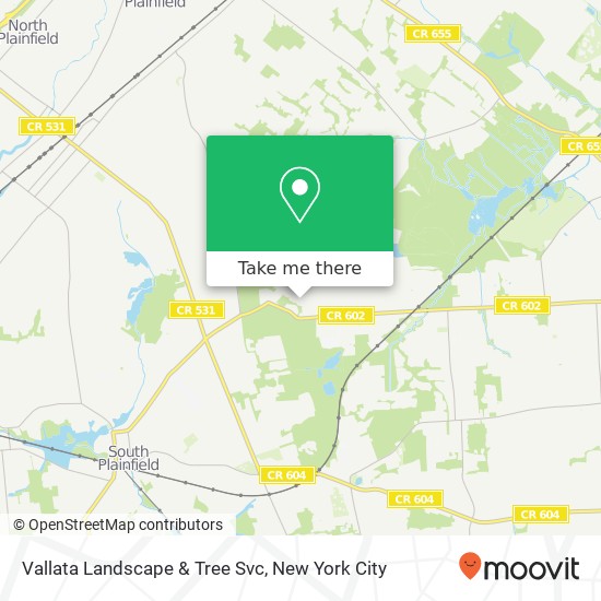 Vallata Landscape & Tree Svc map