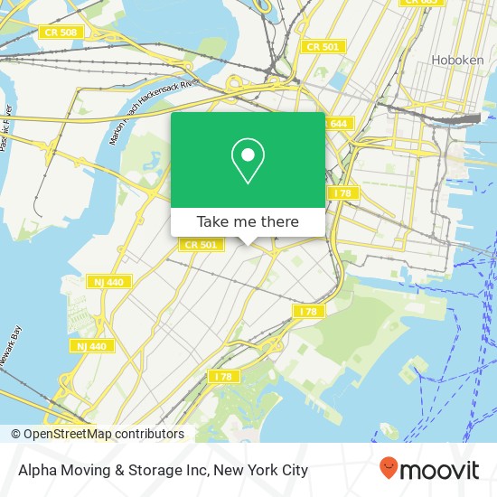 Mapa de Alpha Moving & Storage Inc