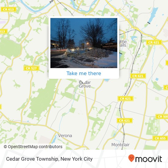 Mapa de Cedar Grove Township