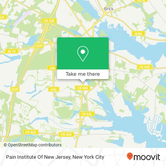 Mapa de Pain Institute Of New Jersey