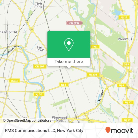 RMS Communications LLC map