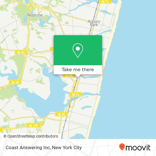 Mapa de Coast Answering Inc