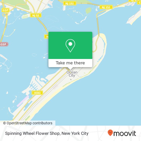 Mapa de Spinning Wheel Flower Shop