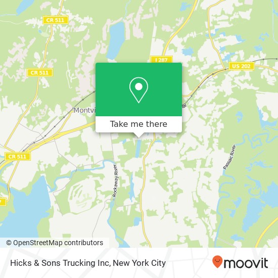 Hicks & Sons Trucking Inc map