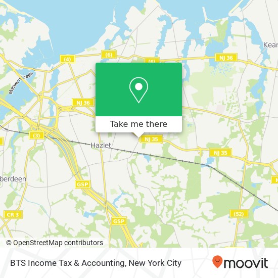 BTS Income Tax & Accounting map
