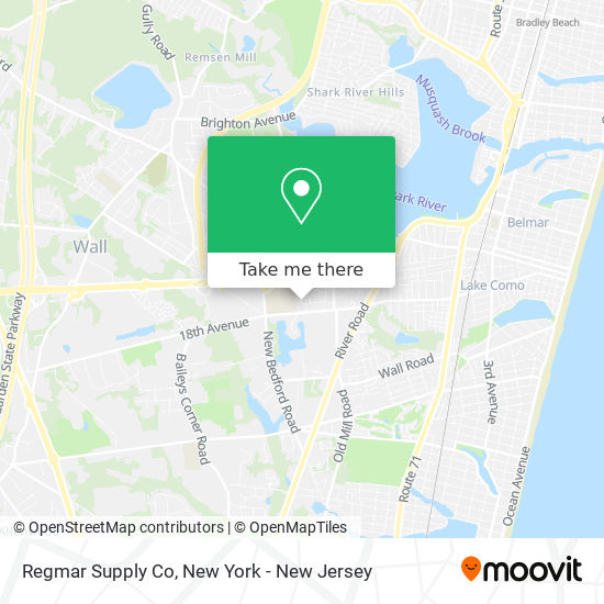Regmar Supply Co map
